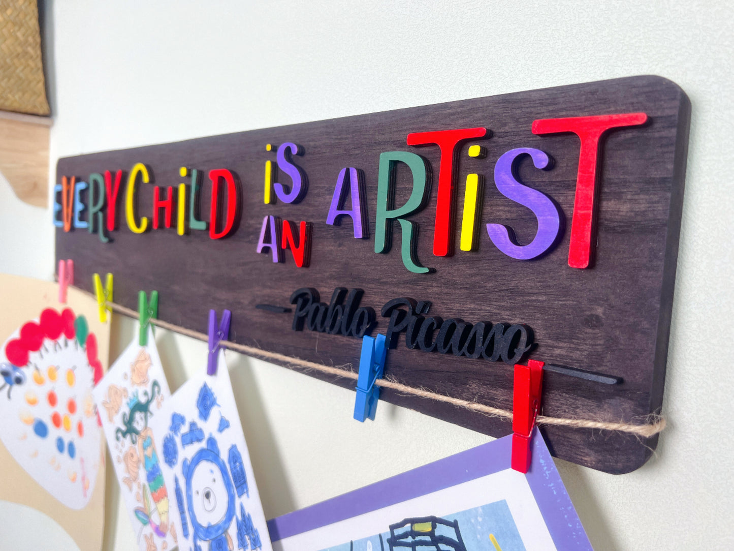 Personalized Kids Artwork Display