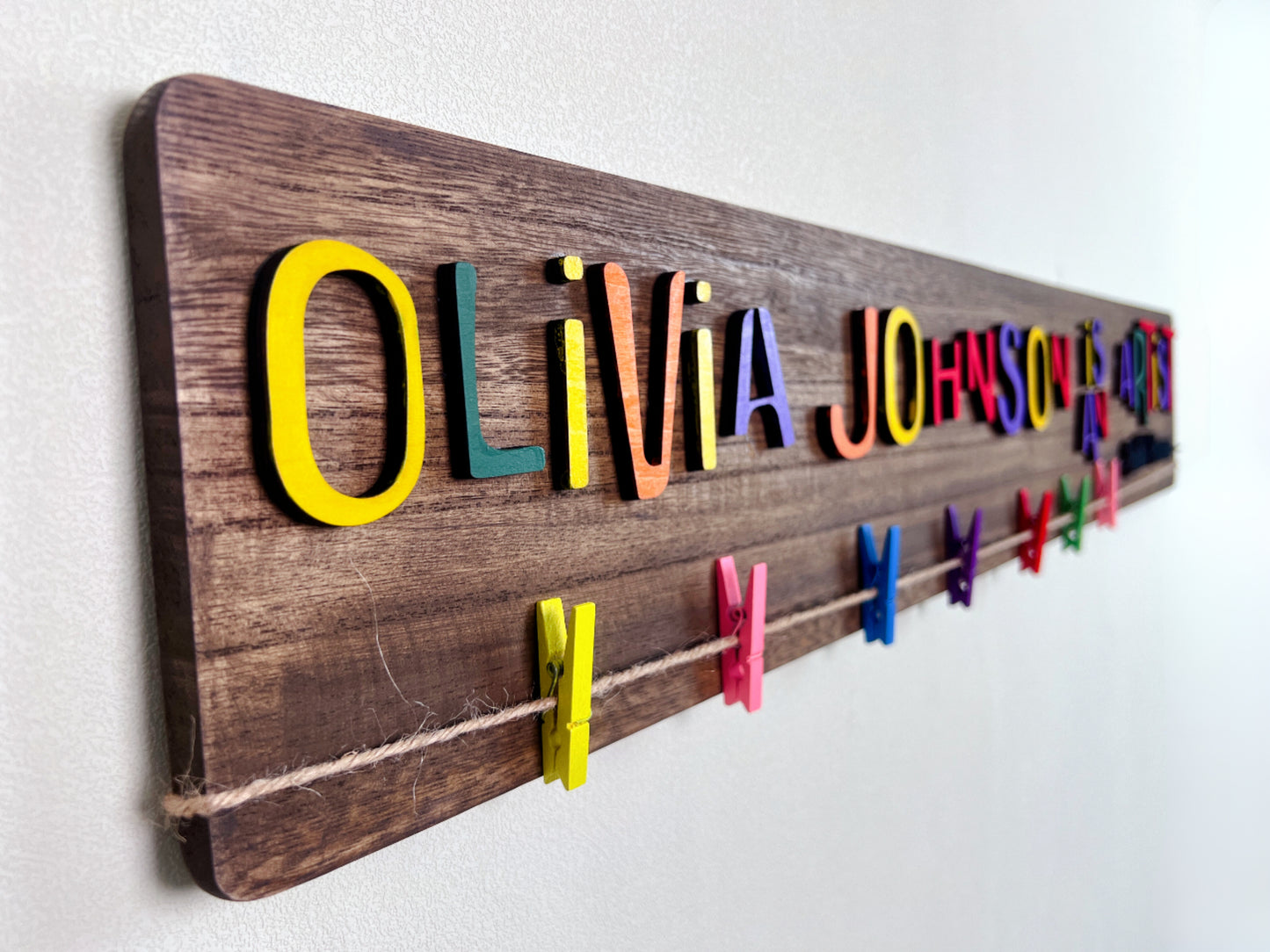 Personalized Kids Artwork Display