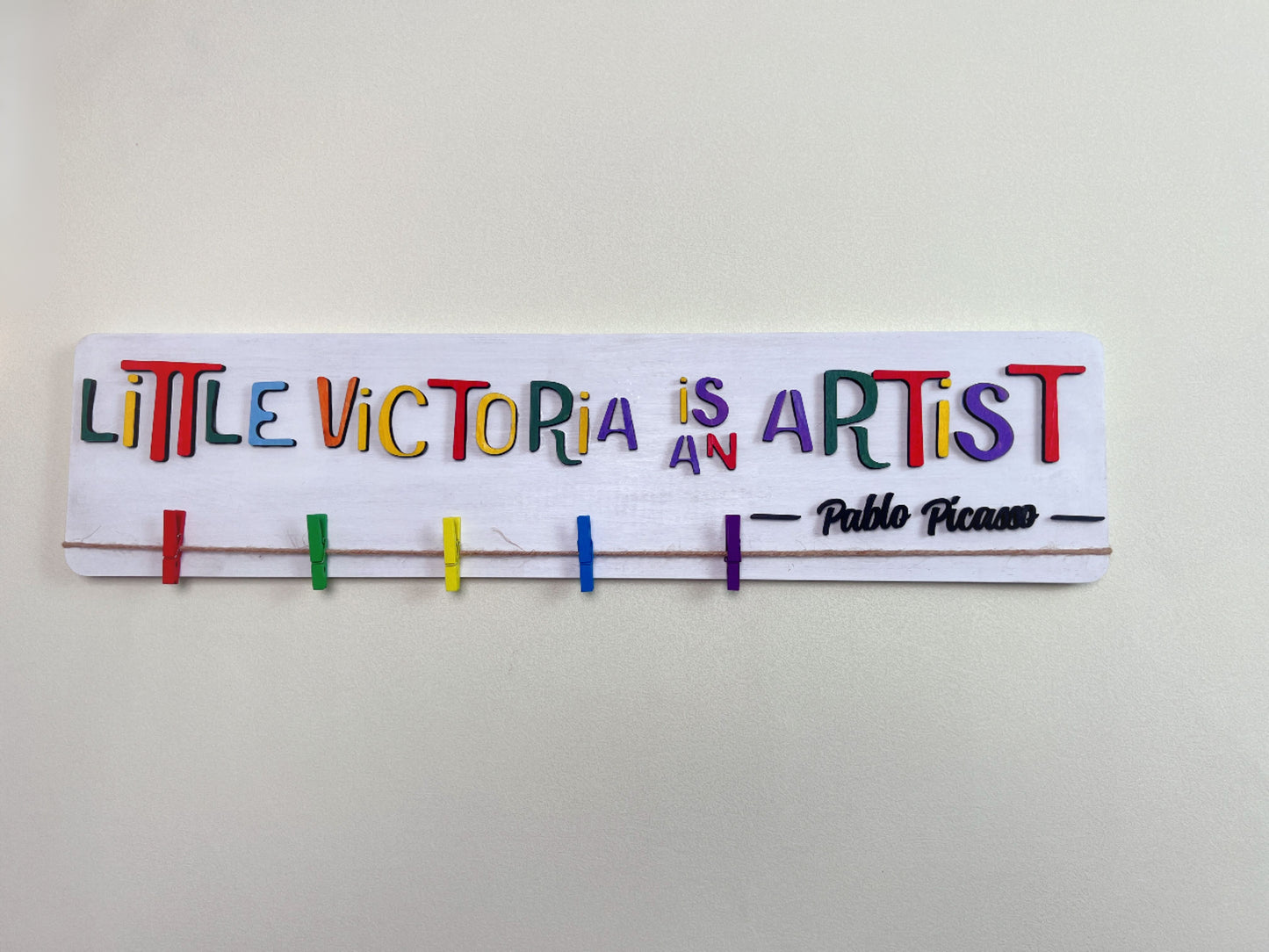 Personalized Kids Artwork Display