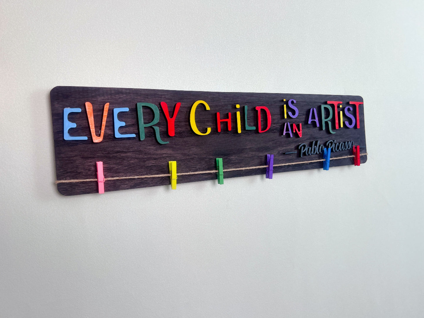 Personalized Kids Artwork Display
