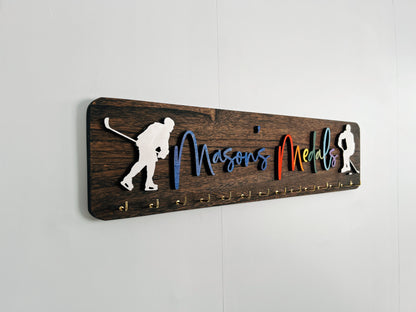 Custom Name Medal Hanger Holder