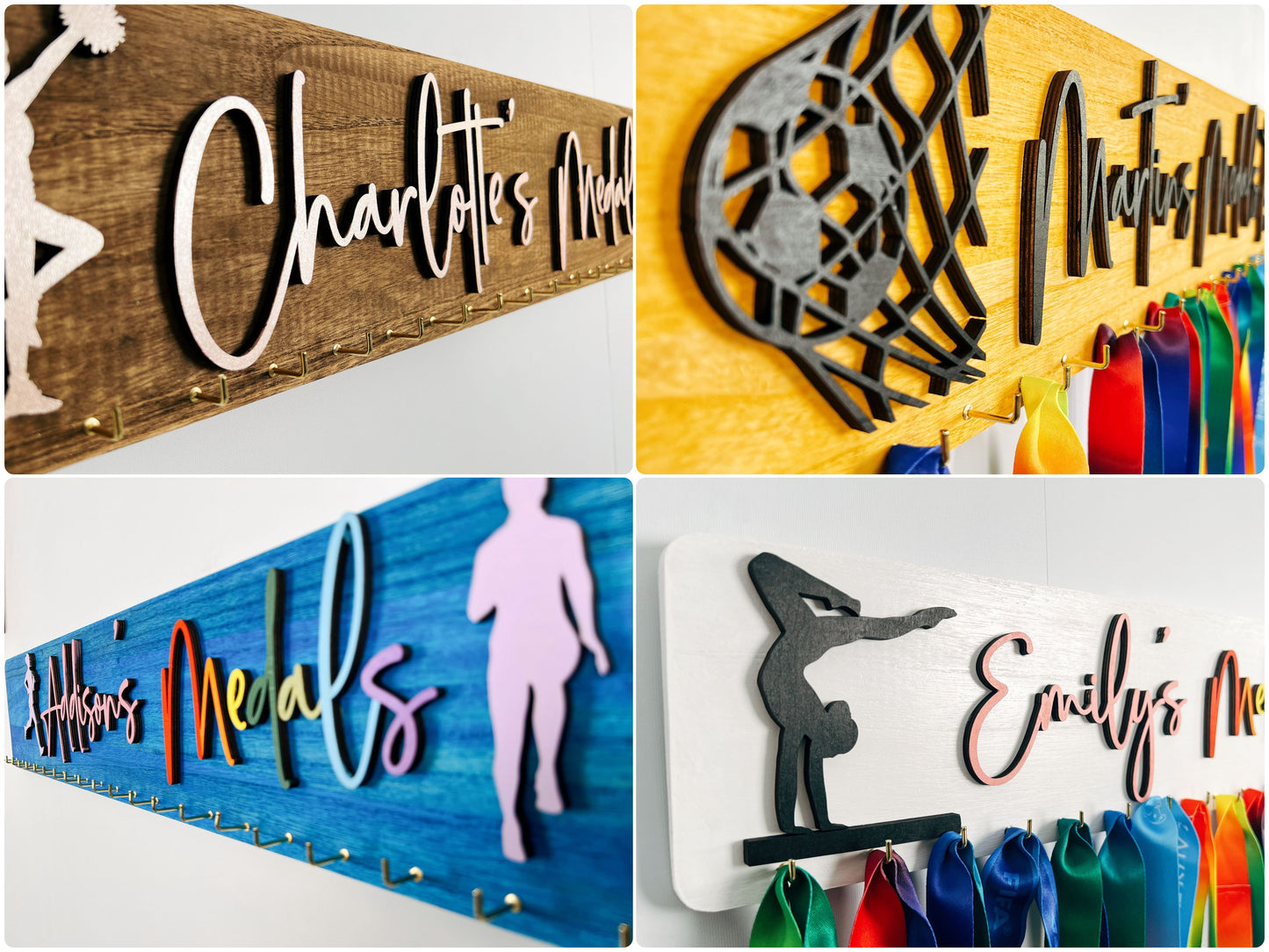 Custom Name Medal Hanger Holder