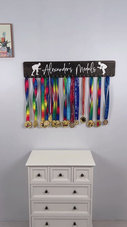 Custom Name Medal Hanger Holder